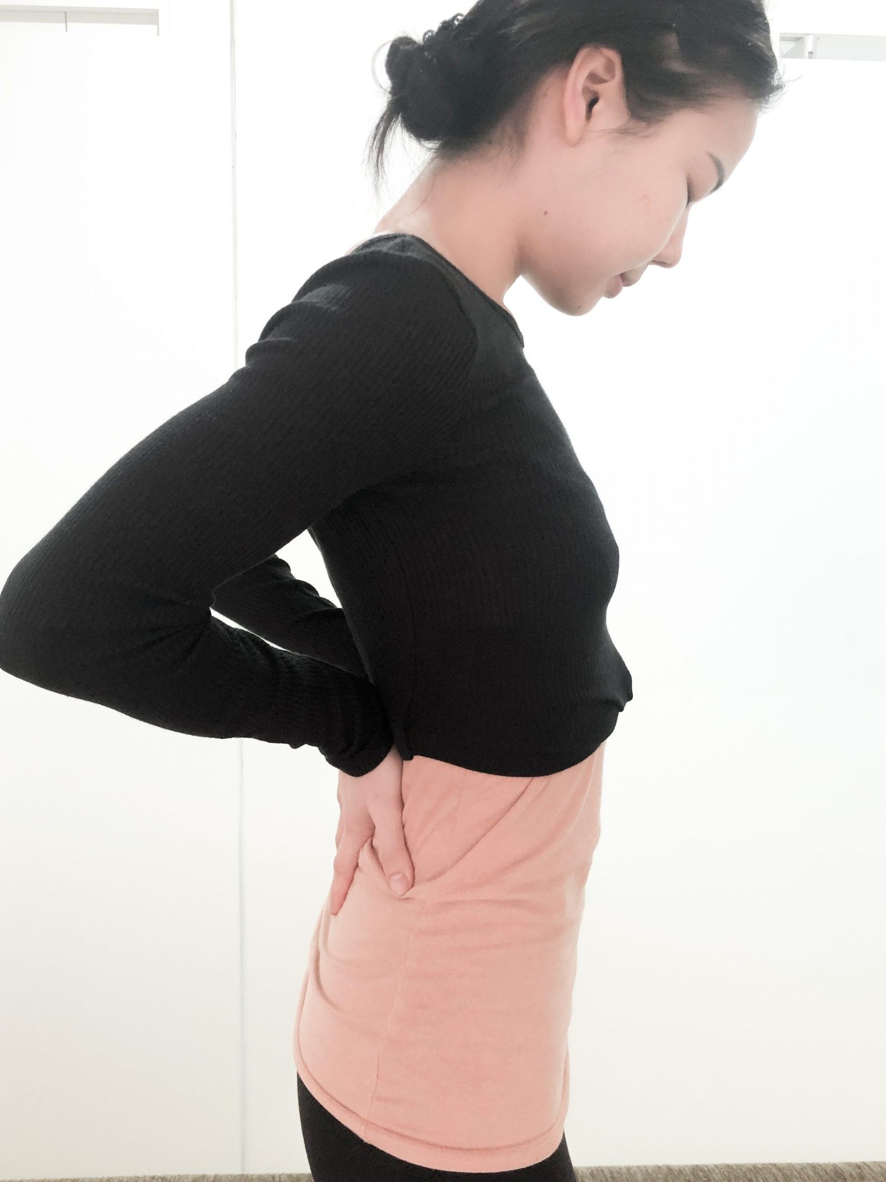 Women with back pain 