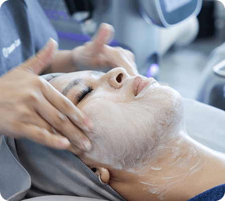 Woman with urinary incontinence symptoms